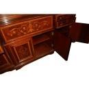 24.7181Antique English Inlaid Mahogany Bookcase