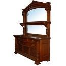 26.5759 19th C. American Quartersawn Oak Sideboard