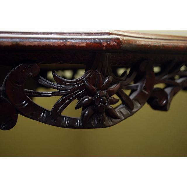 7704 German Black Forest Marquetry Table c. 1880