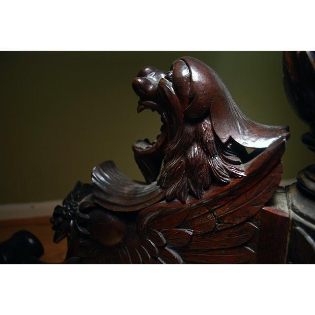7704 German Black Forest Marquetry Table c. 1880