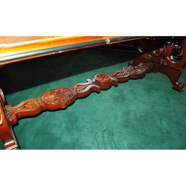 12.5803 Large Antique Walnut Victorian Writing Table Attr: Thomas Brooks