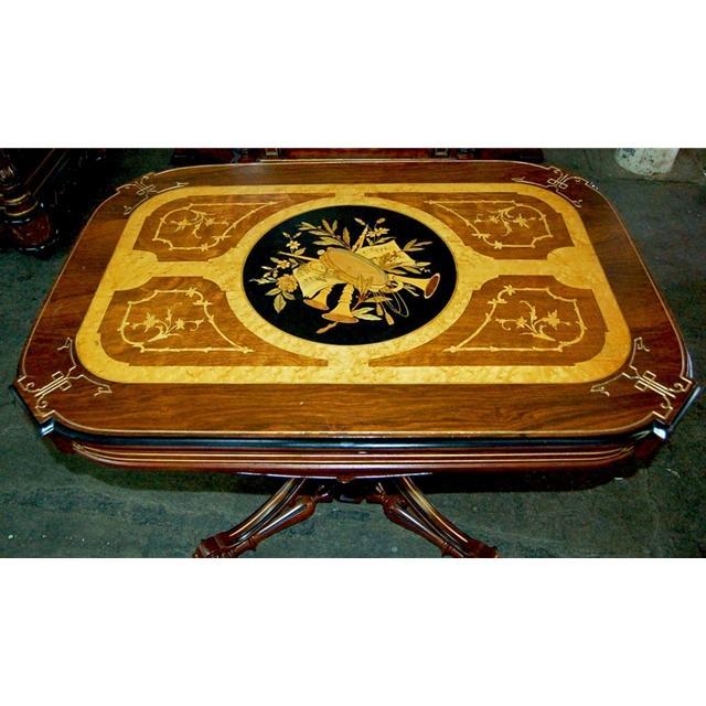 13.266 Antique Inlaid Center Table