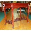 13.6268 Art Nouveau Table with Inset Marble Top