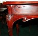 13.6268 Art Nouveau Table with Inset Marble Top