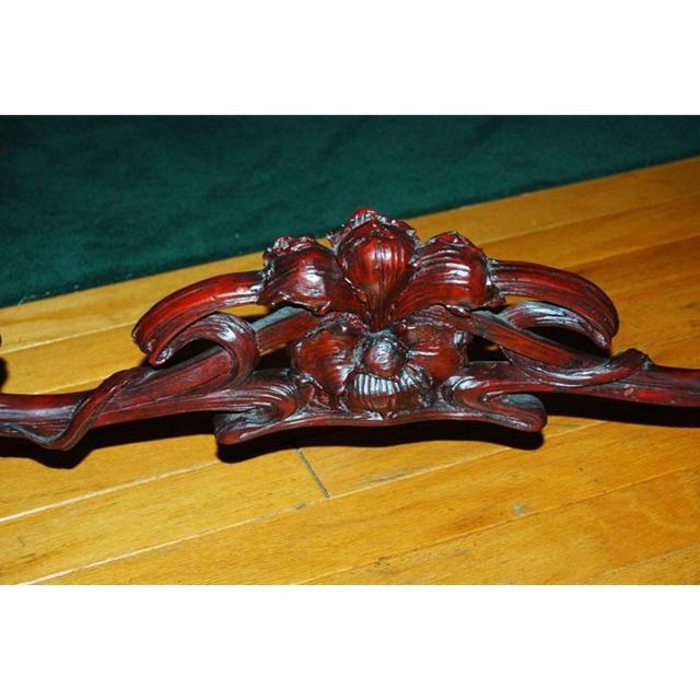 13.6268 Art Nouveau Table with Inset Marble Top