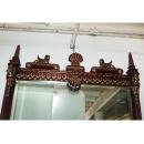 6932 Carved Egyptian Revival Over Mantel Mirror