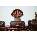 6932 Carved Egyptian Revival Over Mantel Mirror