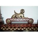 6932 Carved Egyptian Revival Over Mantel Mirror