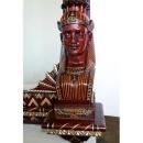6932 Carved Egyptian Revival Over Mantel Mirror