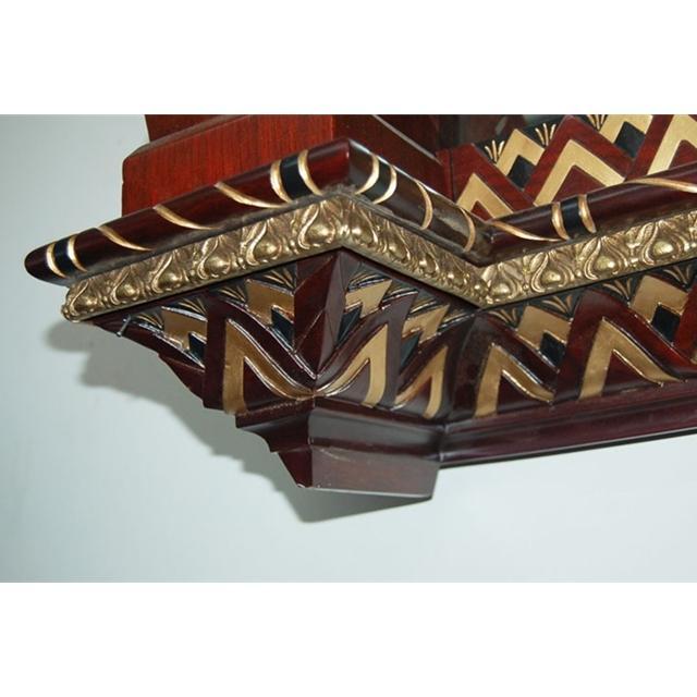 6932 Carved Egyptian Revival Over Mantel Mirror