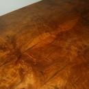 11.4562 Burled Walnut Rectangular Table with Curved Edges