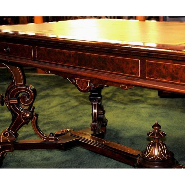 12.7210 19th C. American Victorian Library Table