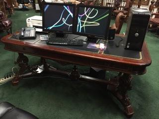 12.7210 19th C. American Victorian Library Table
