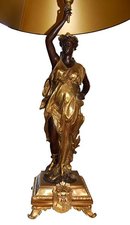 56.6654 Pair of Figural Bronze Lamps