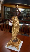 56.6654 Pair of Figural Bronze Lamps