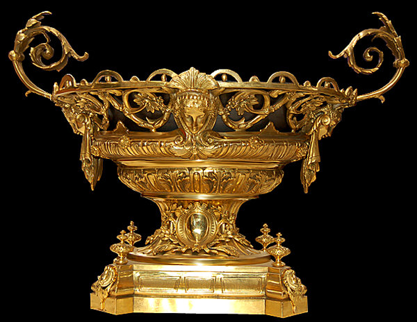 6656 Jardiniere by Henri Picard, Gilt-Bronze, French c. 1865