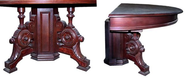 42.5424 13-Pc. Walnut Renaissance Revival Dining Set c. 1880
