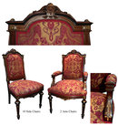 42.5424 13-Pc. Walnut Renaissance Revival Dining Set c. 1880