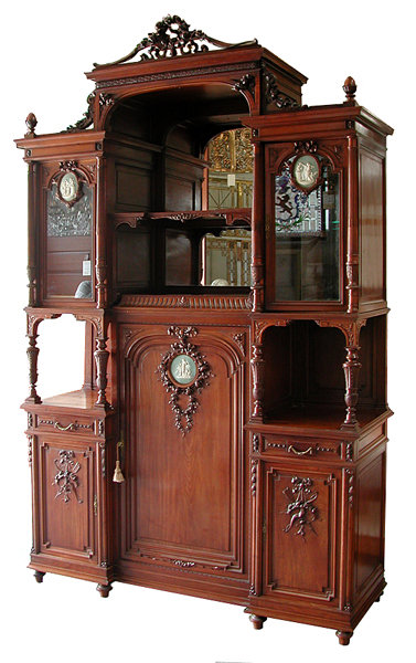 24.5797 Antique French Cabinet with Wedgwood Plaques