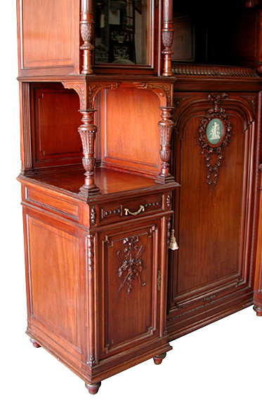 24.5797 Antique French Cabinet with Wedgwood Plaques