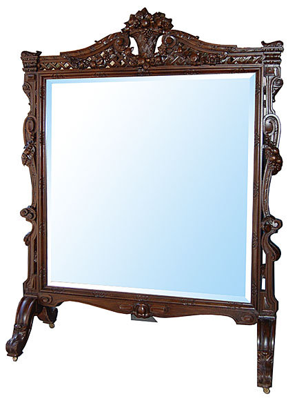 54.6698 Standing French Chevelle Mirror c. 1880
