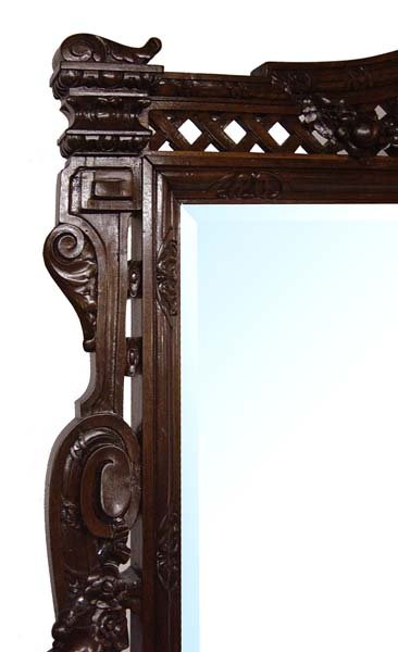 54.6698 Standing French Chevelle Mirror c. 1880