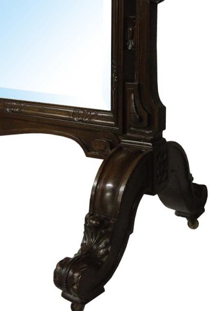 54.6698 Standing French Chevelle Mirror c. 1880