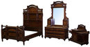 50.6724 American Eastlake Inlaid Bedset by Berkey & Gay