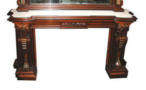 72.4878 Victorian Mantel and Over Mirror