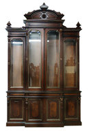24.5064 19th C. American Renaissance Revival 4 Door Bookcase