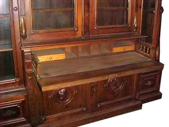 24.5044 American Renaissance Revival Bookcase/Desk