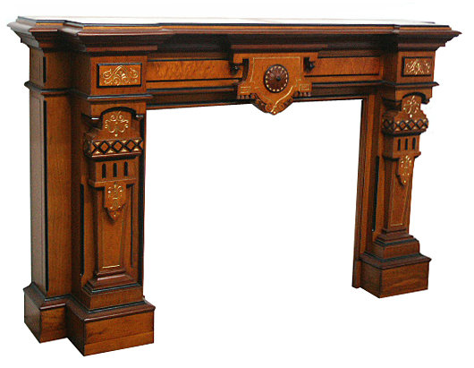 72.5709 Renaissance Revival Mantel and Over Mirror