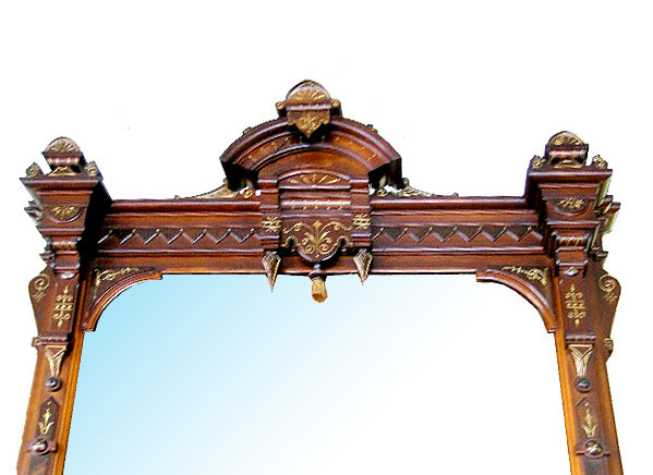 72.5709 Renaissance Revival Mantel and Over Mirror