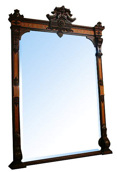 72.5709 Renaissance Revival Mantel and Over Mirror