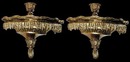 60.4438 Pair of 19th C. Bronze Wall Sconces