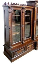 24.5954 American Victorian 5-Door Bookcase c. 1890