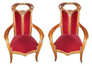 37.6768 French Art Nouveau 5 Pc Salon Parlor Set