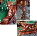 37.6768 French Art Nouveau 5 Pc Salon Parlor Set