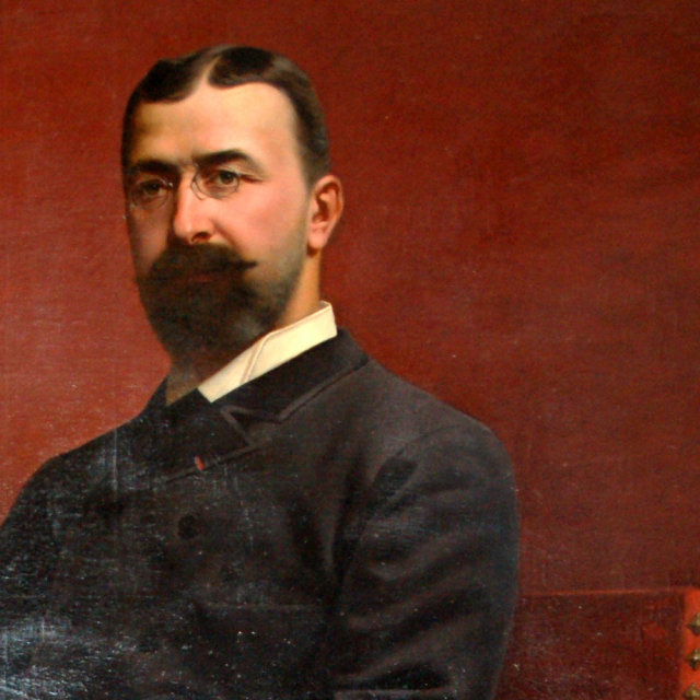 77.6773 Life-Sized Portrait of Distinguished Gentleman in Gilt Frame