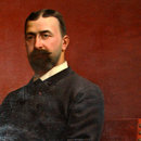 77.6773 Life-Sized Portrait of Distinguished Gentleman in Gilt Frame