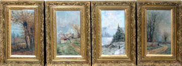 6792 The Four Seasons Paintings by Augustin De Boecke