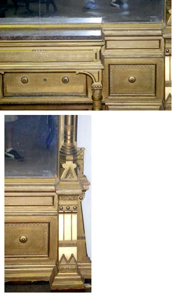 6793 Gilded Victorian Aesthetic Hall Mirror