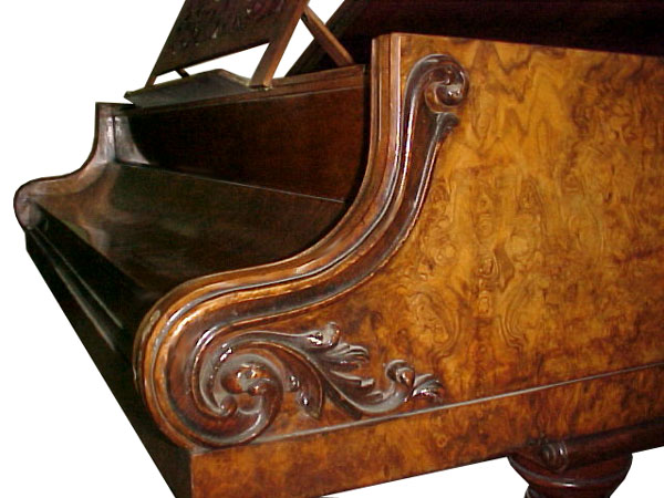 79.1586 Antique Collard & Collard Burl Wood Art Case 6'7
