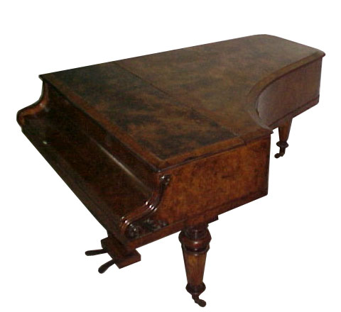 79.1586 Antique Collard & Collard Burl Wood Art Case 6'7