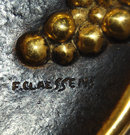 6804 Bronze Plate with Grape Vine