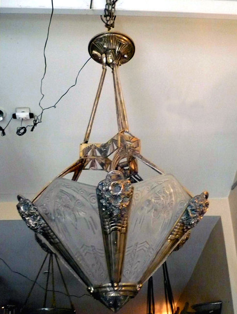 6826 Stunning Art Deco Lorrain Chandelier