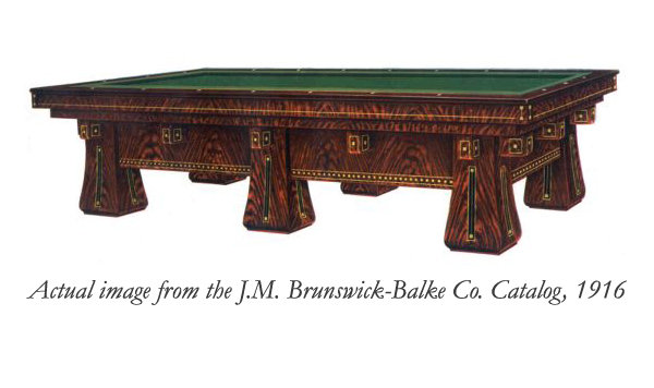 6928 Brunswick Six-Legged Kling Table