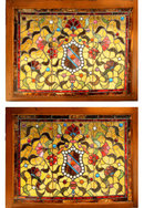 6934 Pair of American Victorian Stained Glass