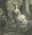 6943 Pair Intricately Detailed Portraits of Louis XVI and Marie Antoinette