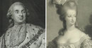 6943 Pair Intricately Detailed Portraits of Louis XVI and Marie Antoinette